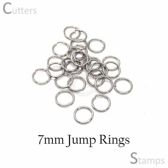 7mm Jump Rings 200pcs Stainless Steel Jump Rings for Jewelry Making Earring  Findings 