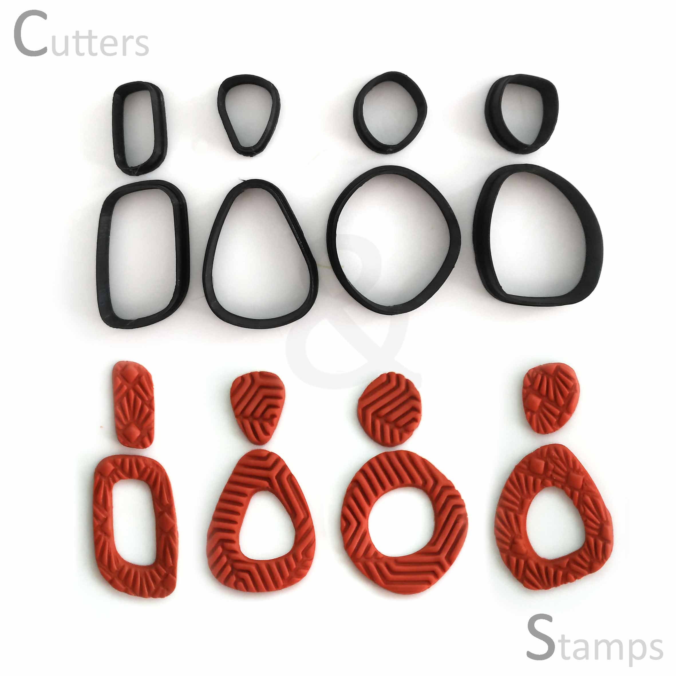 Greek Letter Cutter Set, Cookie, Fondant, Polymer Clay Earring and Foam  Cutters
