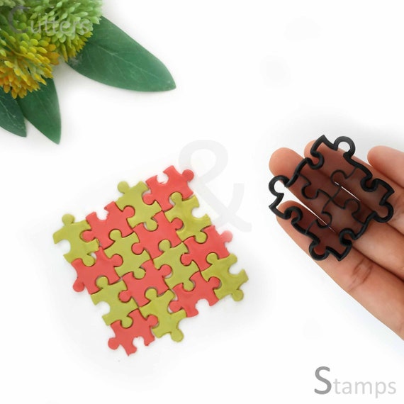 PUZZLE Polymer Clay Cutter Geometric Clay Cutter Unique Clay