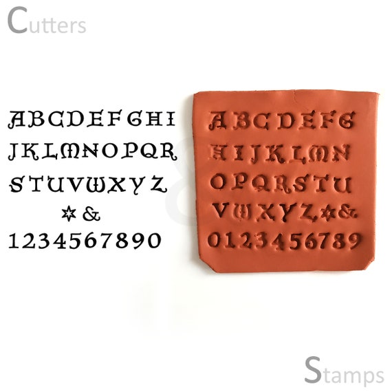 8mm 0.3 Inches Alphabets Clay Stamp Uppercase & Numbers Stamp