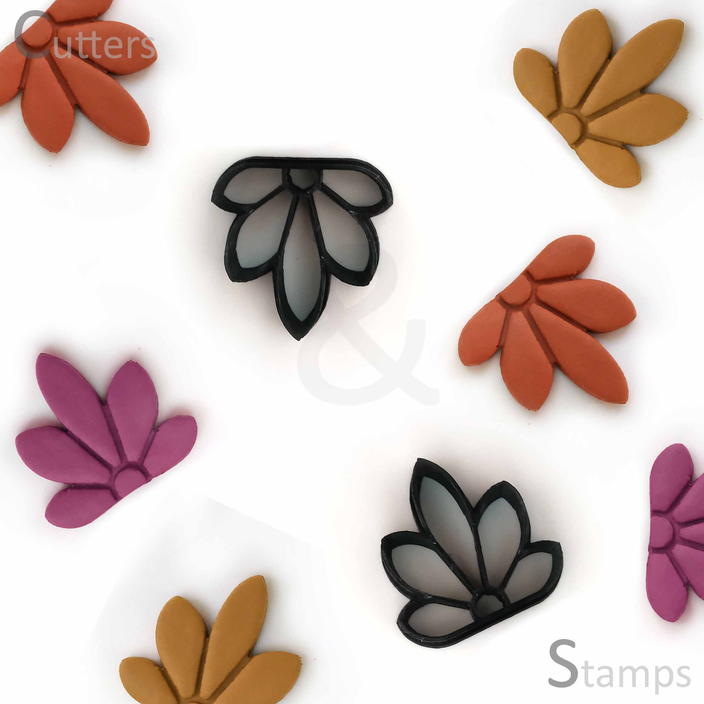 Polymer clay cutter | Floral clay cutter with Detailing  | Unique cla…