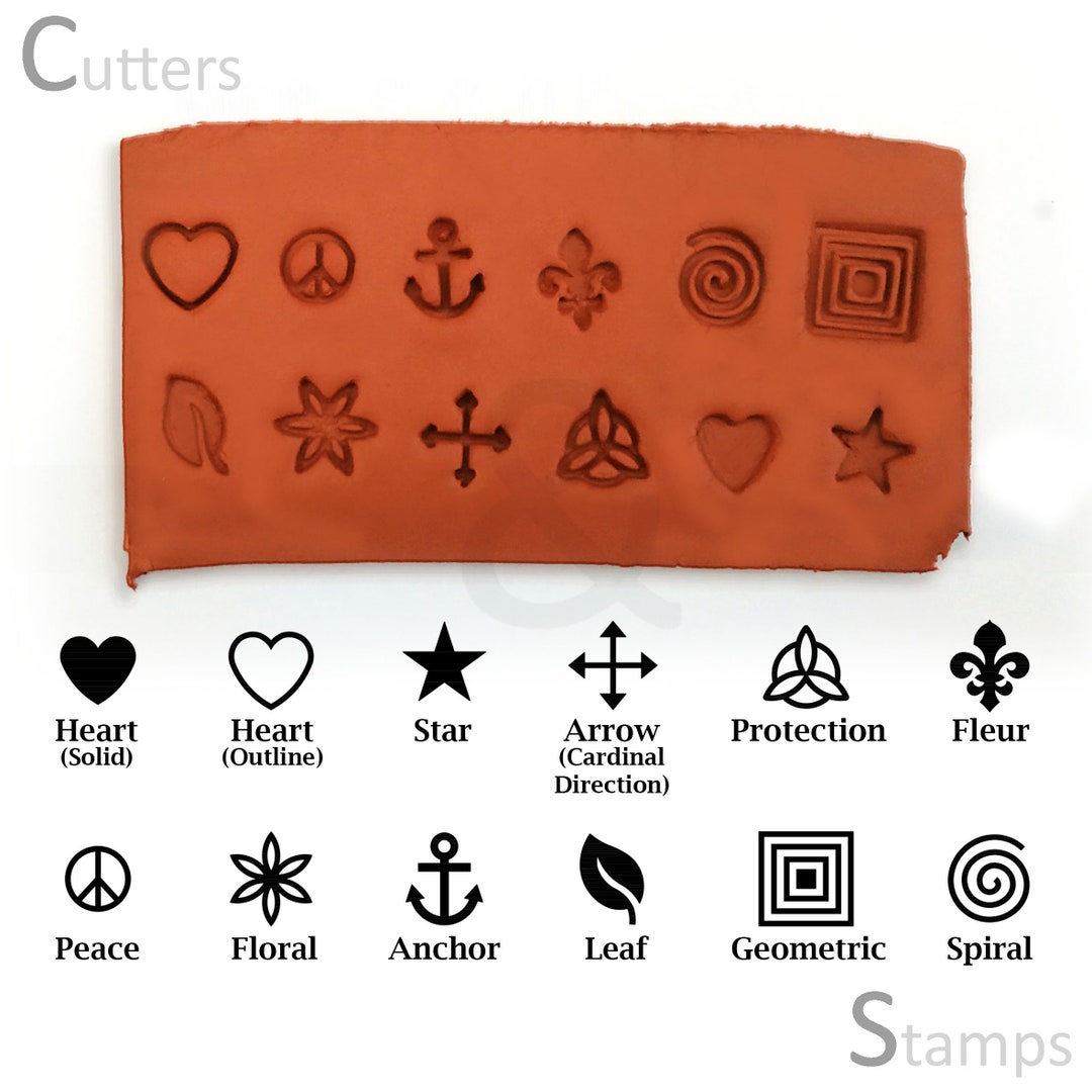 Polymer Clay Stamps Set of 12 Clay Stamps Clay Textures Polymer Clay