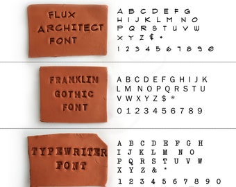 3 Best Font Types Of Clay Alphabet Stamps