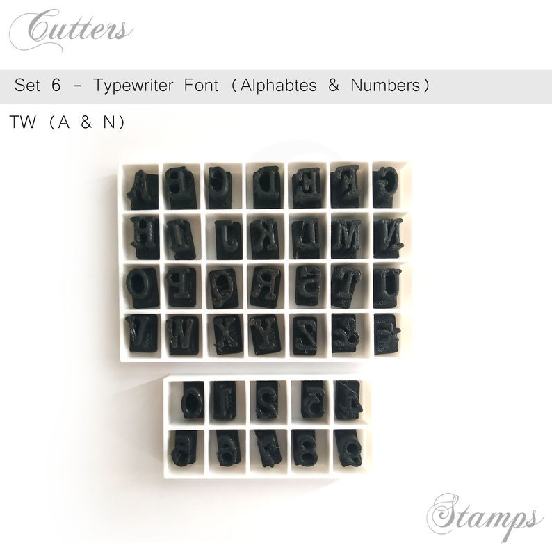 8mm 0.3 inches Alphabets Clay Stamp Letter Stamp Etsy