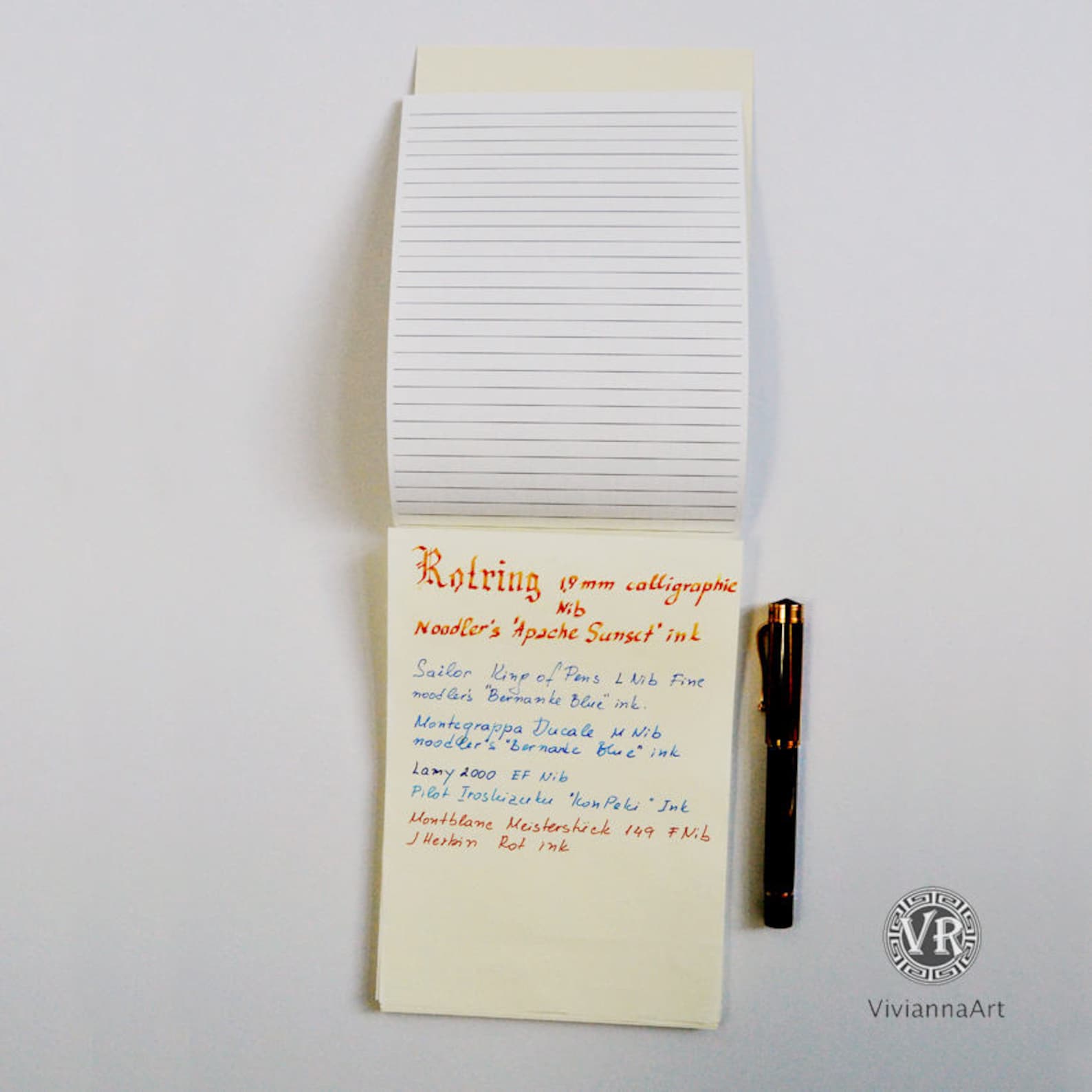 NOBLE NOTE Writing Pad.100 Sheets, Cream Color, A5 148X210 Mm.fountain ...