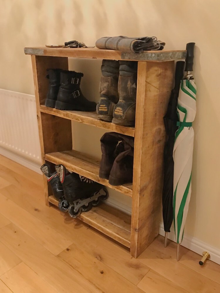 Tamburin Shoe Rack 100cm Black Stained Oak / Black - Essem Design @  RoyalDesign