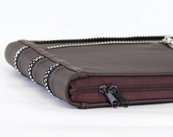 Capa para laptop Galaxy Book 5 Pro 360 2025, Galaxy Book 4 Edge, 16 polegadas, couro sintético marrom, capa para laptop Galaxy Book 4 Edge 15, Galaxy Book 5 Pro 360