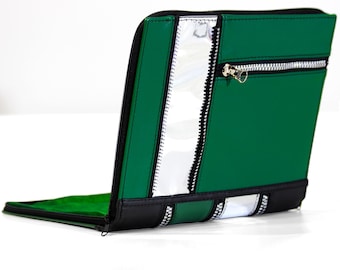 Green Book Laptop Case 15.6 inch, Zippered Padded Macbook Cover 13 14 15 16