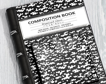 Composition Case Kindle Paperwhite Case Zippered Black Book Case Kindle Sleeve Paperwhite 11th Generation Paperwhite 10th Gen Kindle Cover