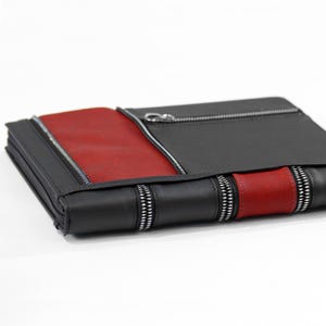 Framework Laptop 16 Case Expansion Card Case eGPU PU Black & Red Leather Old Book Style Laptop 12 Framework Laptop 13 Sleeve Cover Bag
