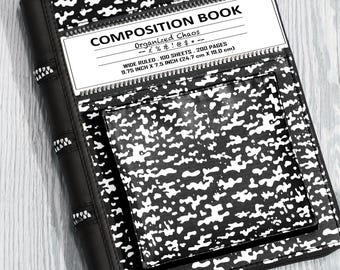 Composition Book Supernote A6X2 Nomad Custom Sleeve - Patterned with Mirror Panel