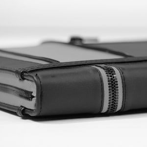 Industrial Framework Laptop 16 Case Expansion Card Case eGPU PU Black & Gray Leather Old Book Style Laptop 12 13 Sleeve Cover Bag