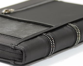 Premium Kindle Scribe Case with Pen Holder Zippered Black PU Leather Case for Kindle Paperwhite 11th Gen Kindle Cover Kindle Case Oasis Case