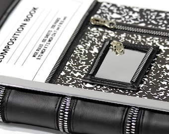 Composition Book iPad Mini Case 7th Generation 2024 iPad Mini Cover Book iPad Case Mini Folio Sleeve Pencil Pro Keyboard