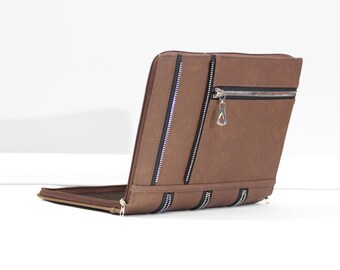 Framework Laptop 16 Case Expansion Card Case eGPU PU Brown Leather Case Customized Padded Laptop 12 Framework Laptop 13 Sleeve Cover Bag