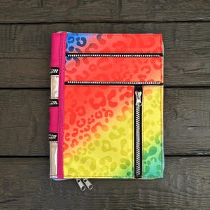 Shockproof iPad Pro 11 Case M5 2026 New iPad Sleeve Rainbow Pattern Zippered Folio Cover Pencil Holder Magic Keyboard
