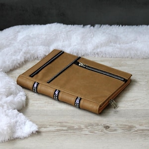 Framework Laptop 16 Case Expansion Card Case eGPU PU Brown Leather Custom Padded Laptop 12 Framework Laptop 13 Sleeve Cover Bag Protective