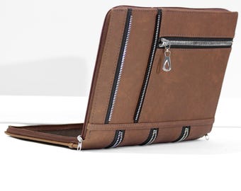 2025 Galaxy Book 5 Pro 360 Laptop Case PU Brown Leather Galaxy Book 4 Pro 16 inch Laptop Sleeve Galaxy 15 Cover Galaxy Book5 Pro 360