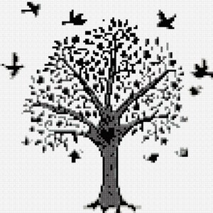 Tree of Life Cross Stitch Pattern, Digital Download PDF