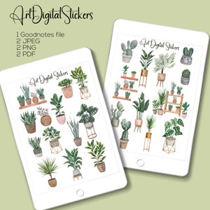 Inicio Plantas Pegatinas Digitales Pegatinas de Plantas en Macetas Goodnotes Pegatinas Planificador Pegatinas Amantes de las Plantas Pegatinas de Jardín, Hojas Planificador Pegatinas