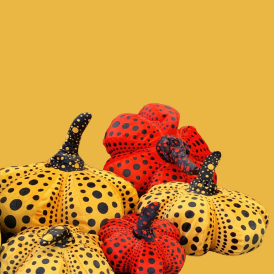 Yayoi Kusama Polkadot Zucca Peluche Giocattolo Cuscini 4 Etsy