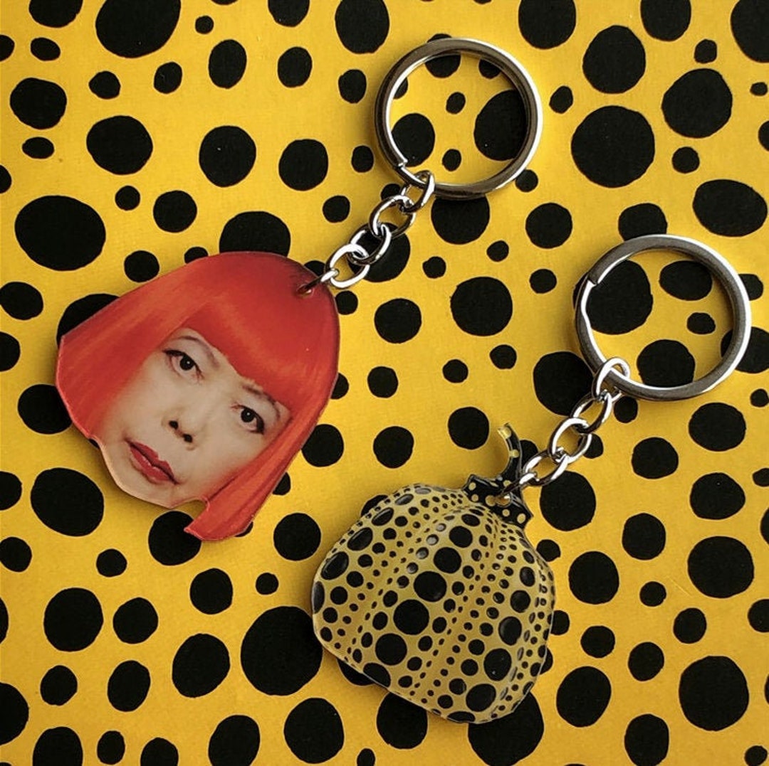 Original YAYOI KUSAMA and PUMPKIN Acrylic Keychain / Keyring doublelayer Lasercut Acrylic Etsy