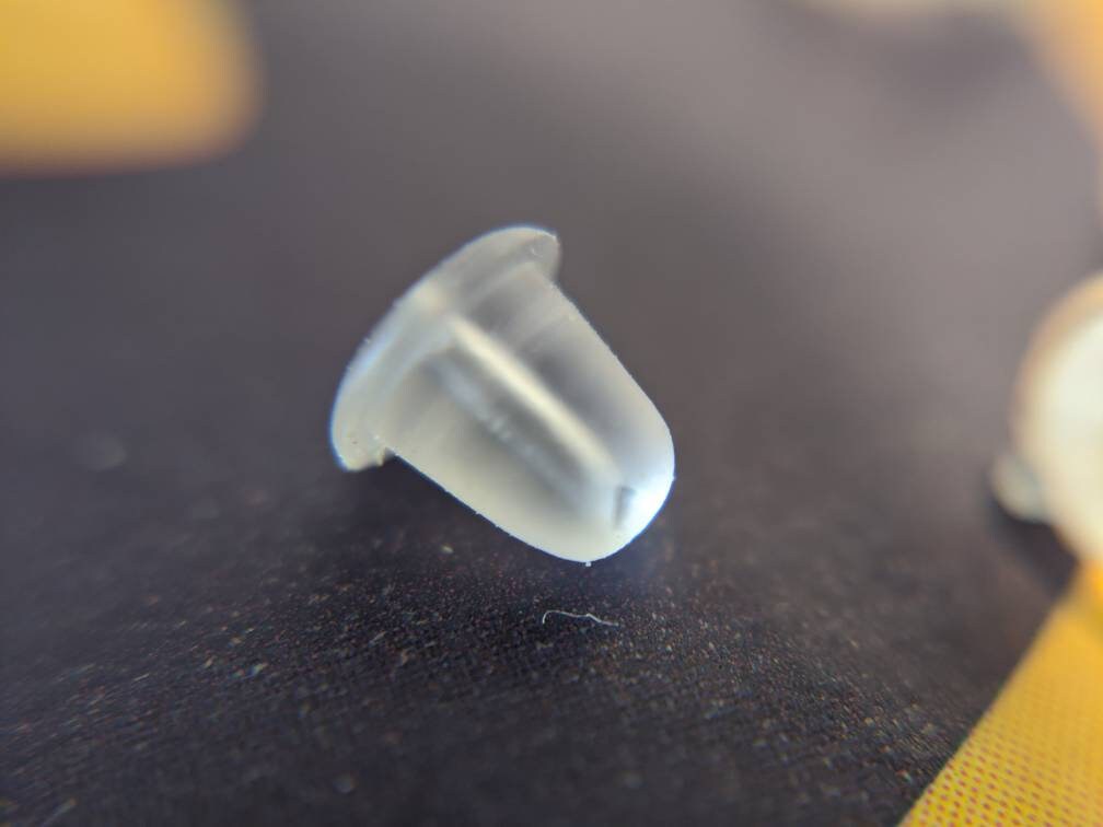 Tube Silicon Earring Backs, Rubber Earring Stopper Nuts 