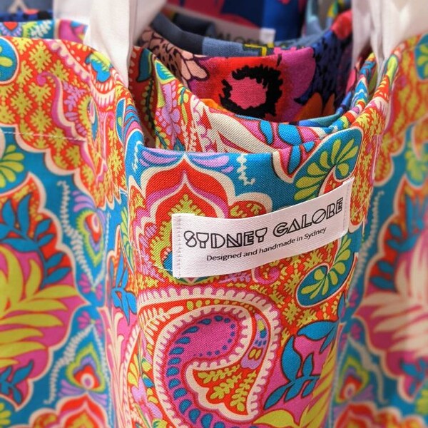 Fabric Handmade Tote Etsy