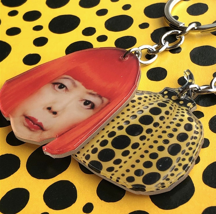 yayoi kusama keychain