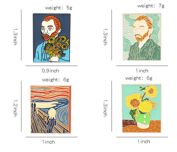 Vincent Van Gogh en Edvard Munch De Schreeuw schilderij - Etsy Nederland