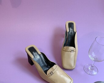 versace perspex mules