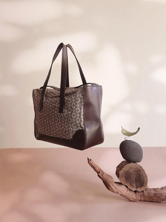 CELINE - Vintage Céline Monogram Canvas Handbag -