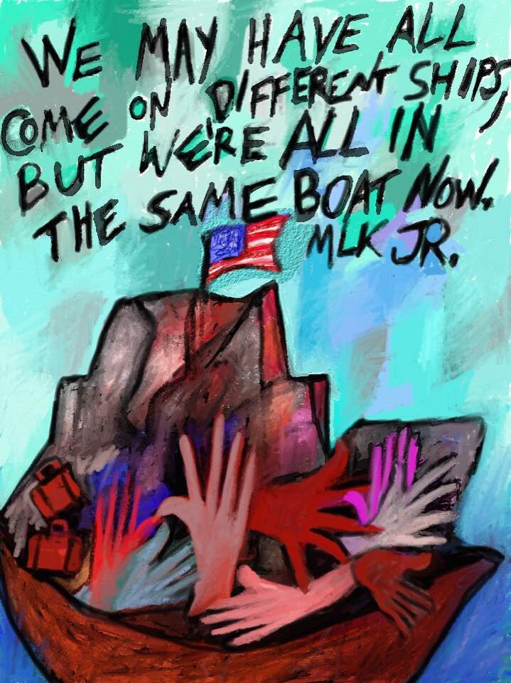 We May Have Come On Different Ships Martin Luther King Junior Quote: We May Have All Come On | Etsy Singapore