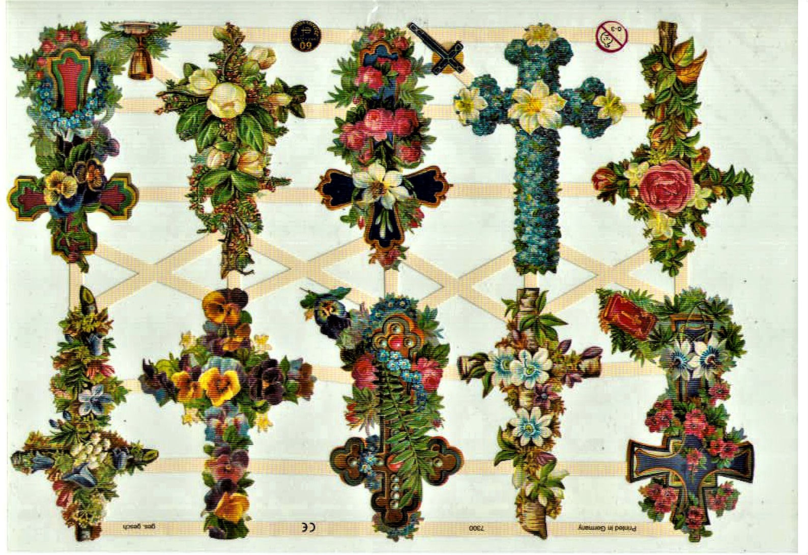 Gloss pictures 7300 ef 8 flower crosses (published in 2008)