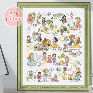 Cross Stitch Pattern pdf, SO-OPG131 'Fairy Tale Land 2'