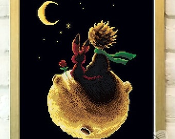 Cross Stitch Pattern pdf, SO-OP73 'The Little Prince'