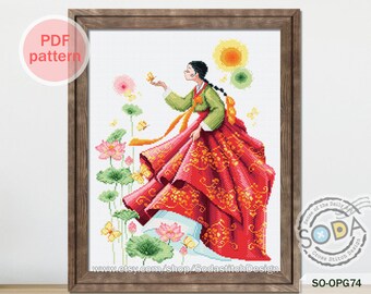 Korean Cross Stitch Etsy