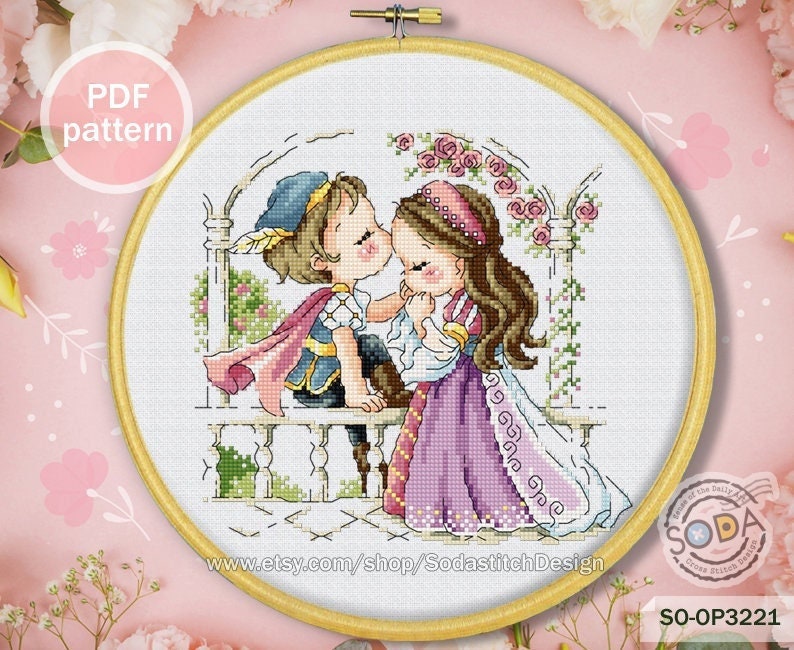 ロミオとジュリエット クロスステッチ パターン、クラシック