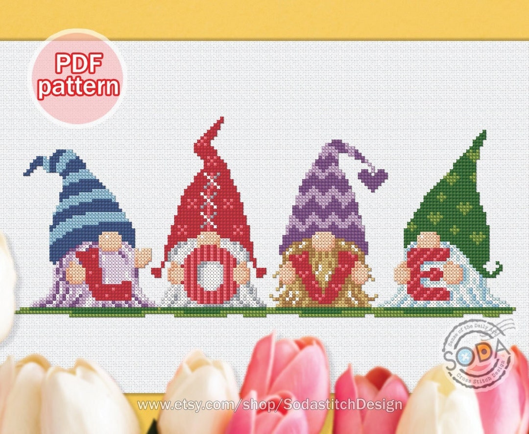 Cross Stitch Pattern Pdf Gnome Fairy Elf Sprite Pixie Easy Simple for ...