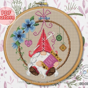 Cross Stitch Pattern Pdf Gnome Fairy Elf Pixie Modern, SO-OP259 'craft ...
