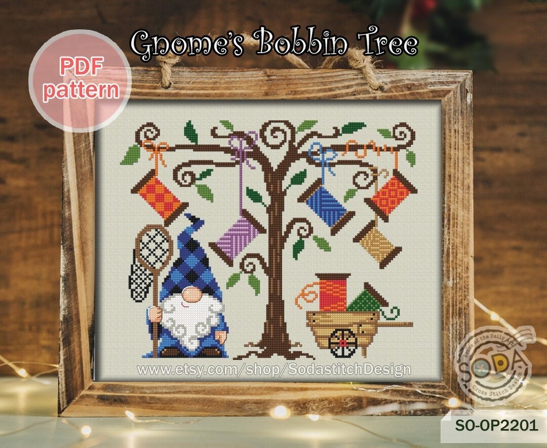 Cross Stitch Pattern Pdf Gnome Fairy Elf Pixie Modern, SO-OP2201 ...