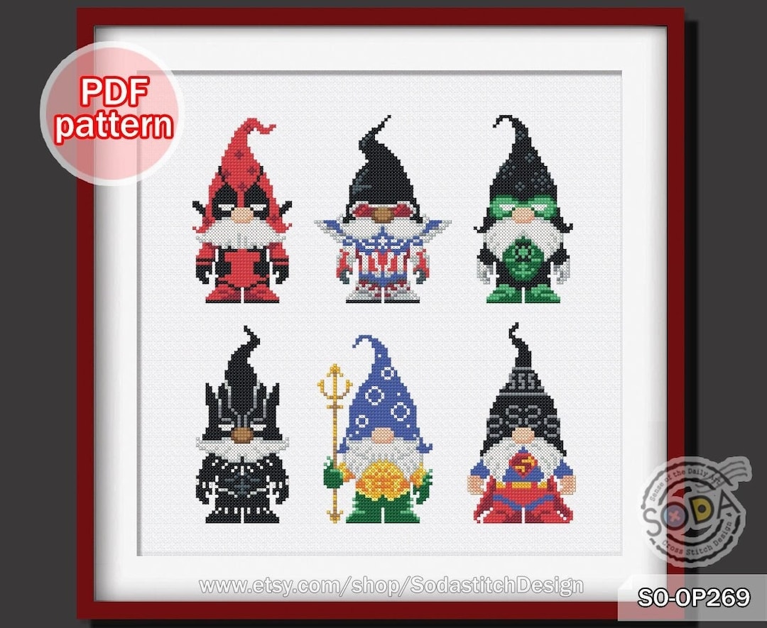 Cross Stitch Pattern Pdf Fairy Elf Pixie Movie Character Modern, SO ...
