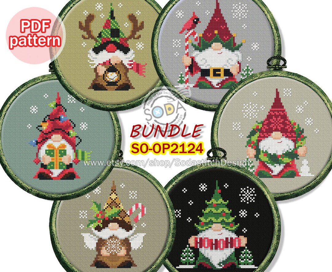 Cross Stitch Pattern Pdf Tree Ornaments Fairy Elf Pixie Modern, SO ...