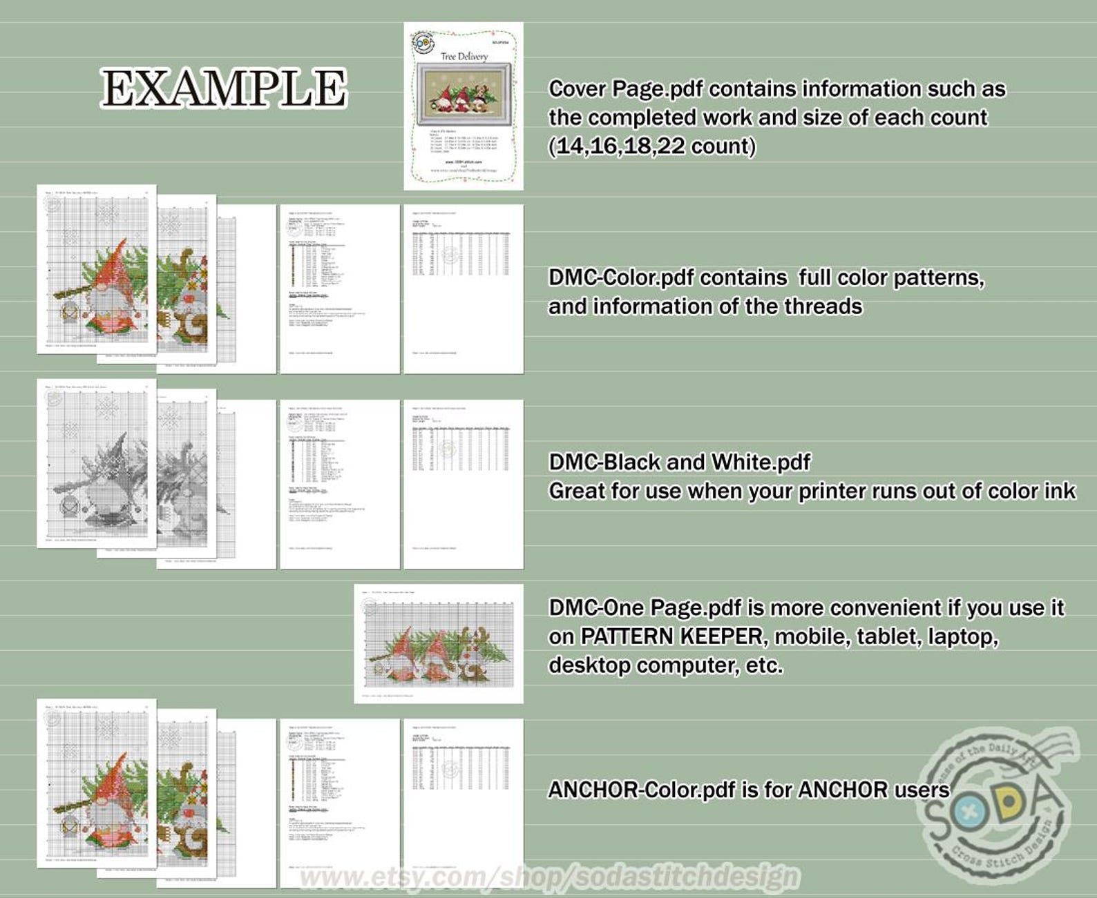 Cross Stitch Pattern Pdf Bookmark Reading Christmas Fairy Elf, SO-BM13 ...