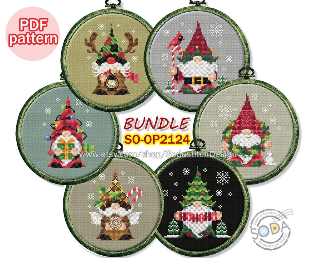 Cross Stitch Pattern Pdf Tree Ornaments Fairy Elf Pixie Modern, SO ...