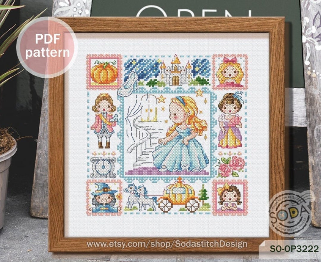 Disney Princesses Cross Stitch Collection 22 Projects | eBay