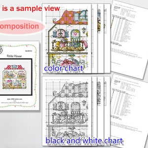 Birth Month Flower, February,Iris Gnome Garden Elf modern instant pdf download counted chart,SO-BF2 'Birth Flower of February' image 8