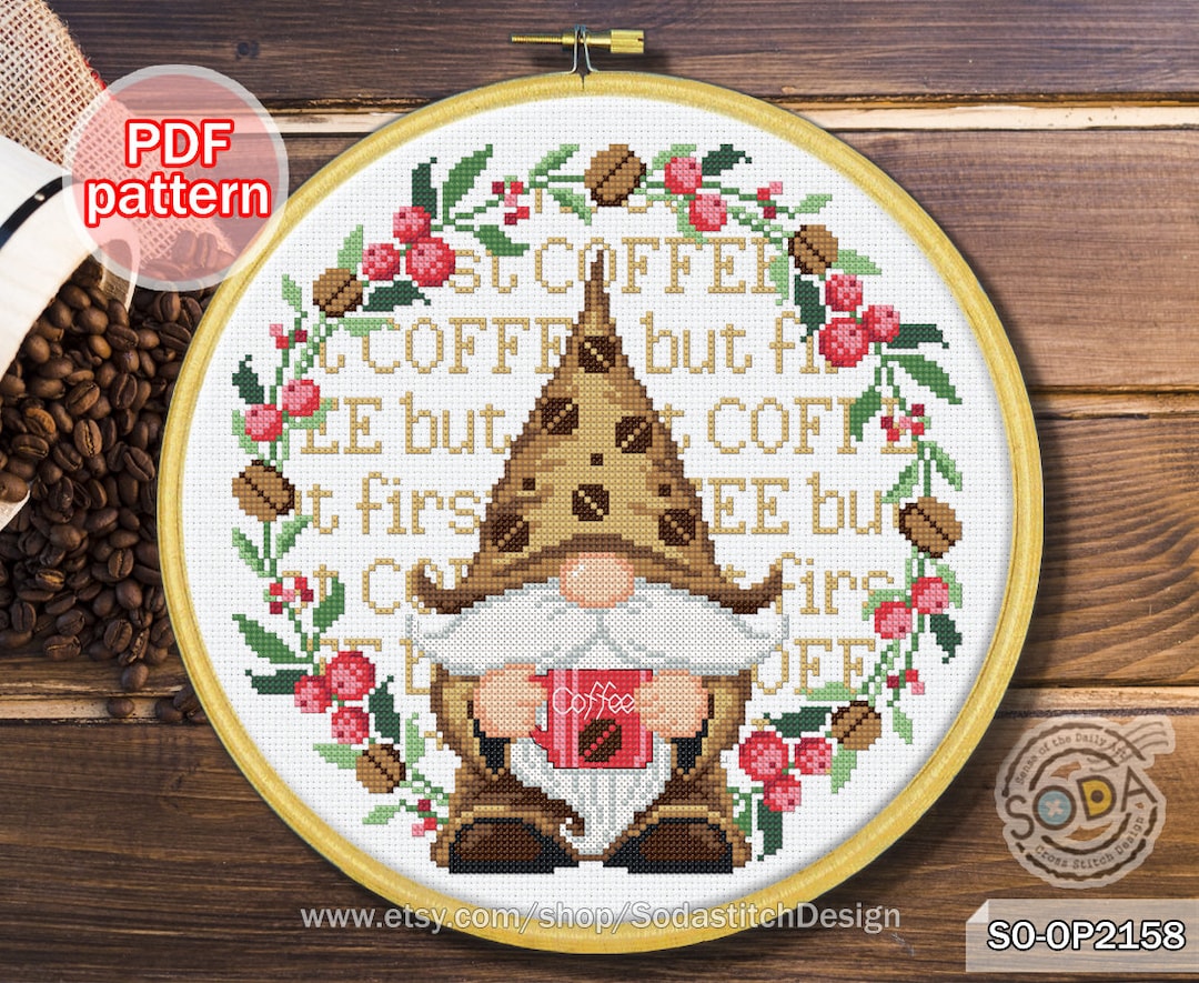 Cross Stitch Pattern Pdf Gnome Fairy Elf Pixie Modern, SO-OP2158 'but ...