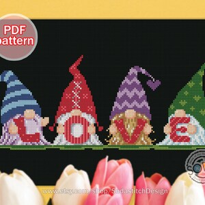 Cross Stitch Pattern Pdf Gnome Fairy Elf Sprite Pixie Easy Simple for ...