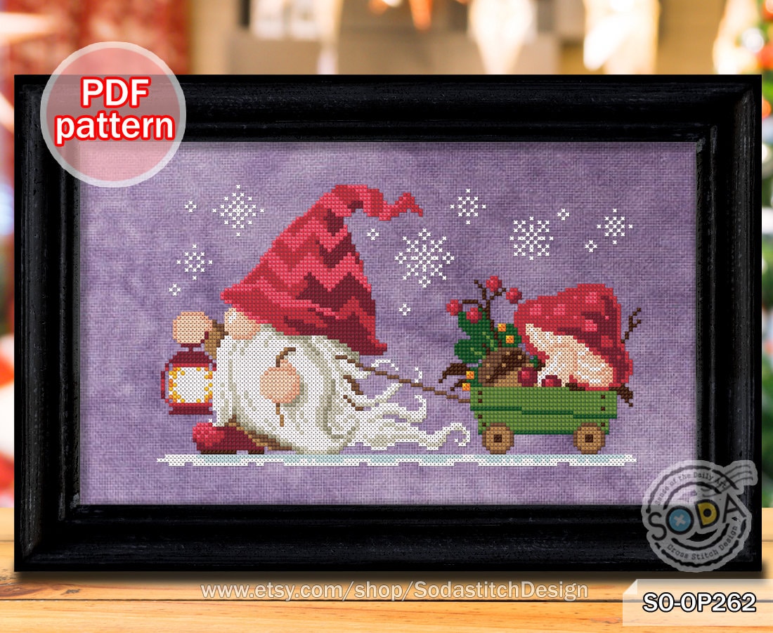 Printing & Printmaking Christmas Fairy Cross Stitch Pattern PDF Kits ...